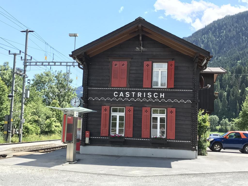 Ferienwohnung Laax Mit Traumblick, Grossem Balkon Und Terrasse Exterior foto
