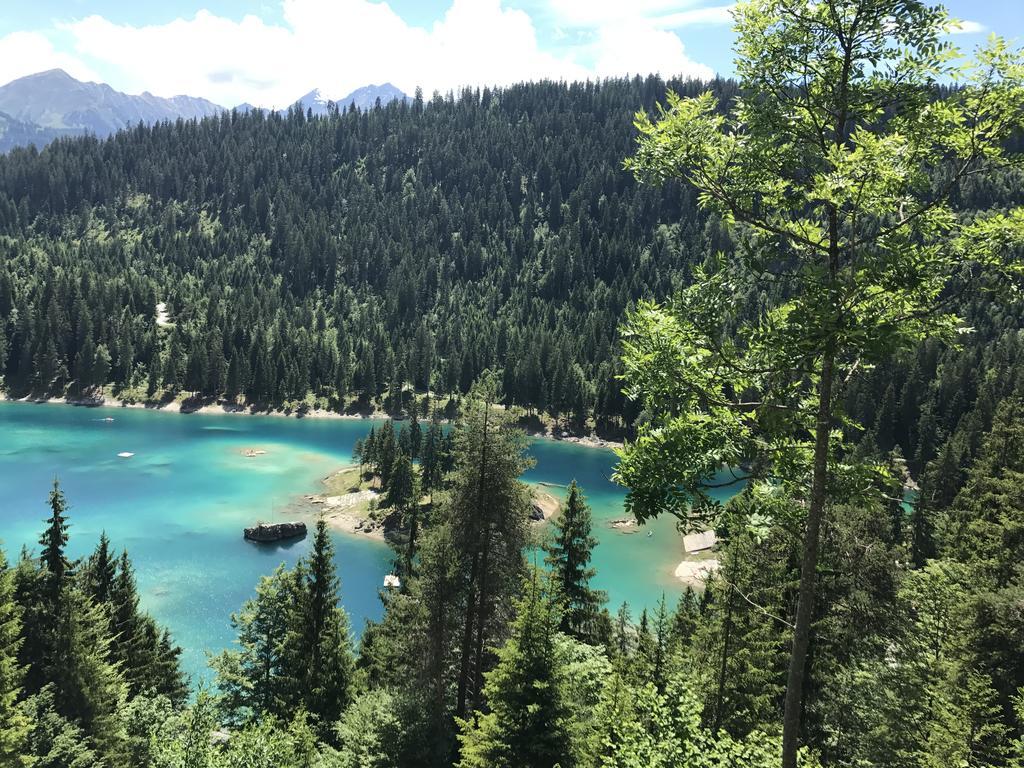 Ferienwohnung Laax Mit Traumblick, Grossem Balkon Und Terrasse Exterior foto