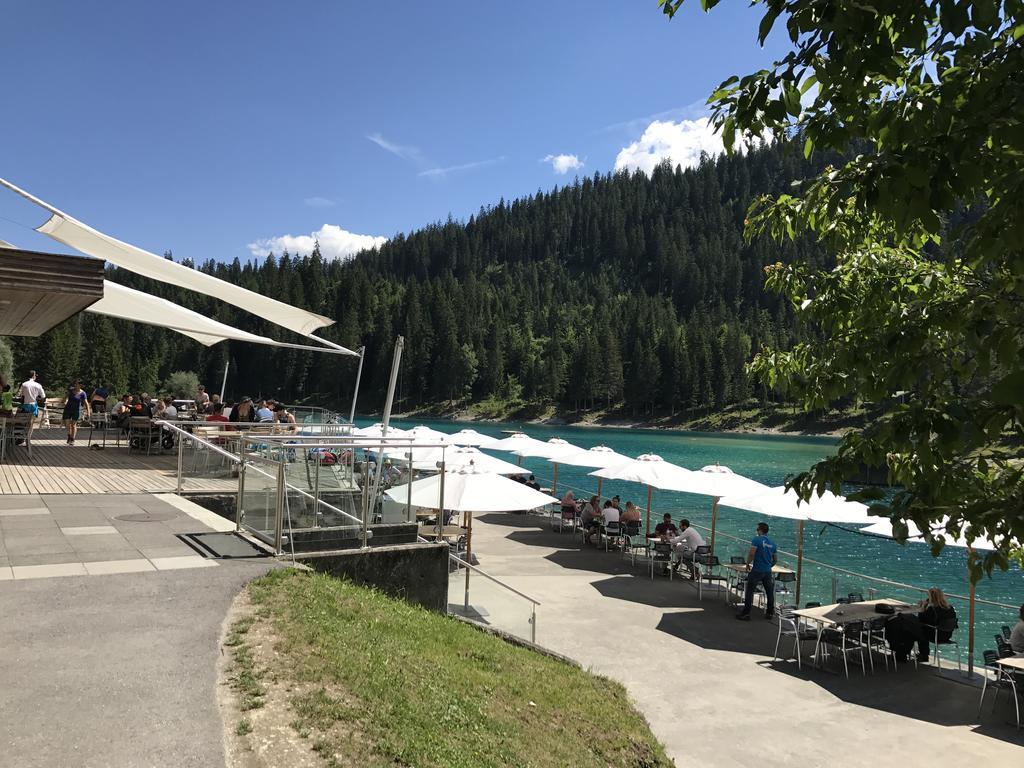 Ferienwohnung Laax Mit Traumblick, Grossem Balkon Und Terrasse Exterior foto