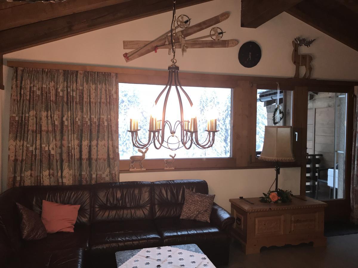 Ferienwohnung Laax Mit Traumblick, Grossem Balkon Und Terrasse Exterior foto