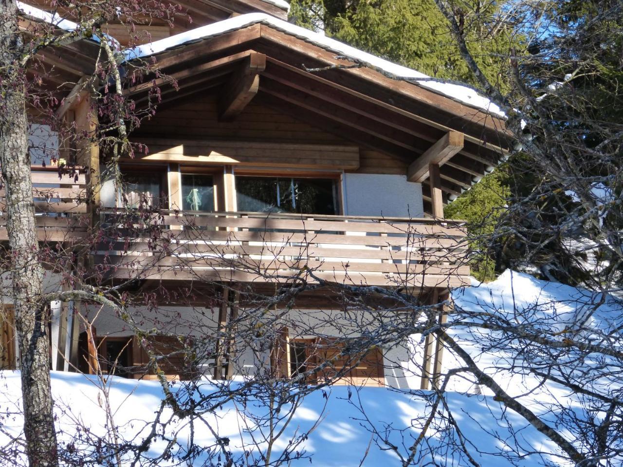 Ferienwohnung Laax Mit Traumblick, Grossem Balkon Und Terrasse Exterior foto